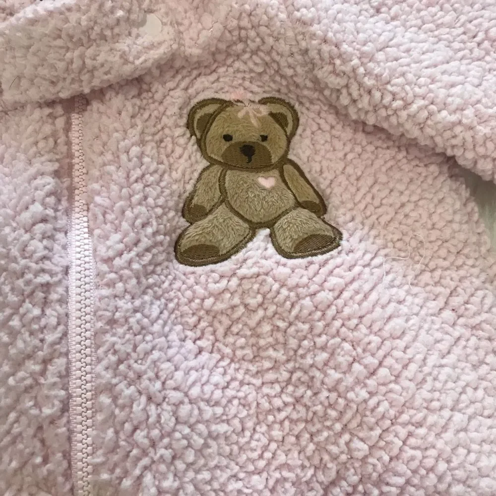 Baby Snowsuit Coat Bunting Baby‎ Girl 9 months Pink Bear winter